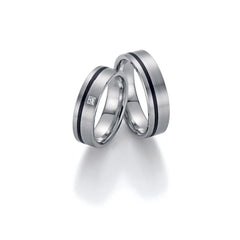 Fischer Trauringe Palladium Carbon® Simplicity