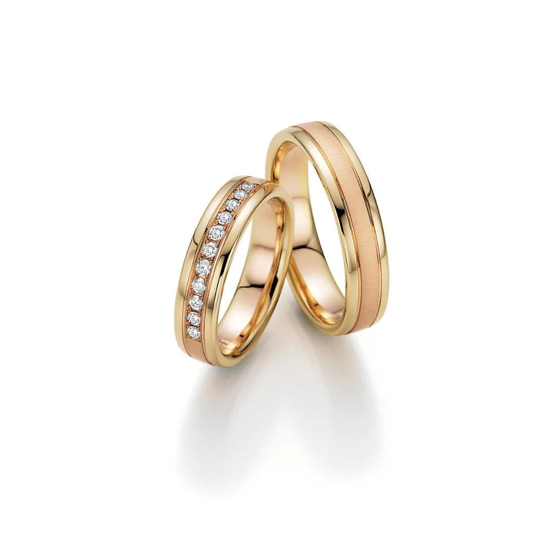 Fischer Trauringe Gold Design Sternstunde