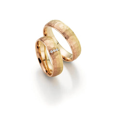 Fischer Trauringe Gold Design Farbdreiklang
