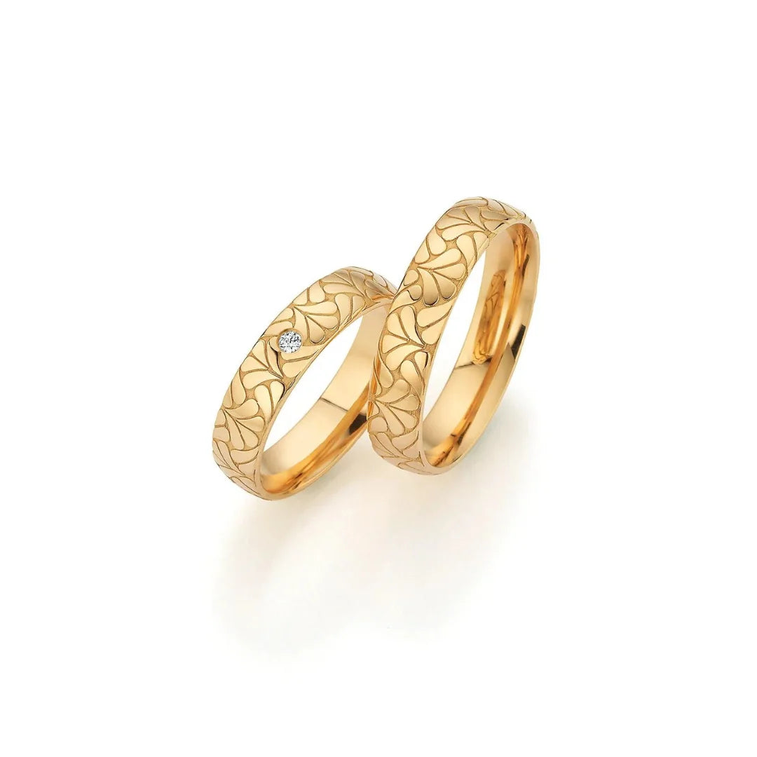 Fischer Trauringe Gold Design Sanftheit