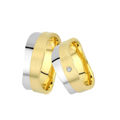 Central Trauringe Classics - Gelbgold & Weissgold Eheringe F116