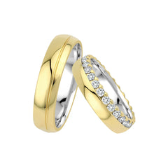 Central Trauringe Classics - Gelbgold & Weissgold Eheringe F606