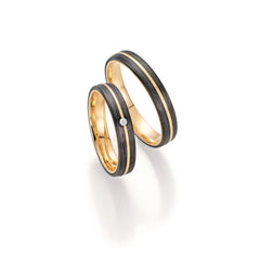 Fischer Trauringe Carbon® Love 4mm
