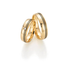 Fischer Trauringe Gold Carbon® Sunshine