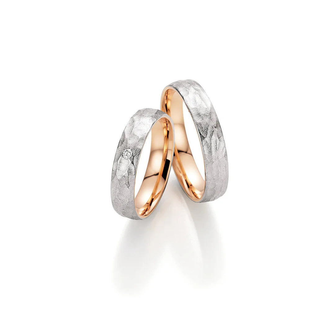 Fischer Trauringe Design Begeisterung Rotgold Palladium