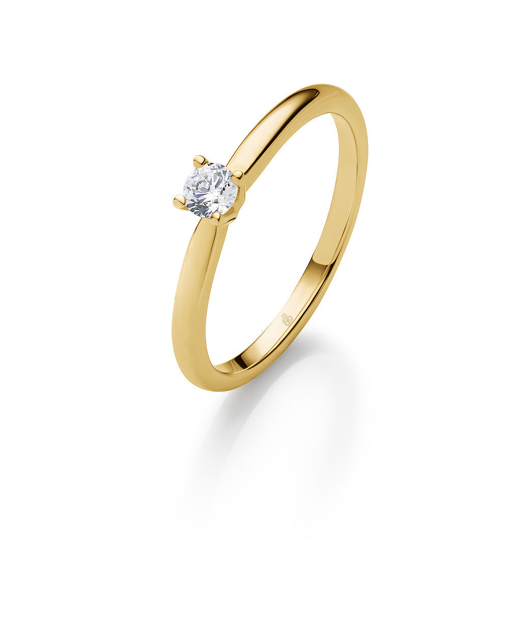 Rauschmayer Diamantringe Ja! Solitaire Box Gelbgold