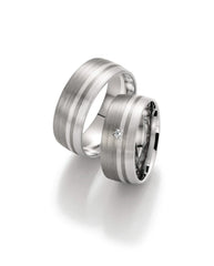 Bayer Trauringe Faith - Graugold & Platin Eheringe