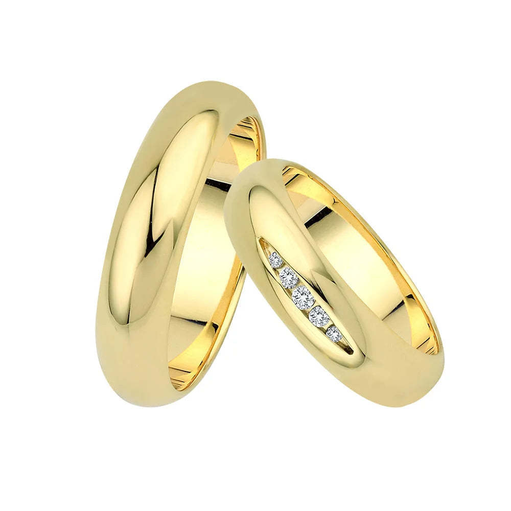 Central Trauringe Classics | Gelbgold Eheringe BF4-5.5 | Hochzeitsring