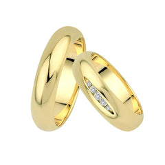 Central Trauringe Classics | Gelbgold Eheringe BF4-5.5 | Hochzeitsring