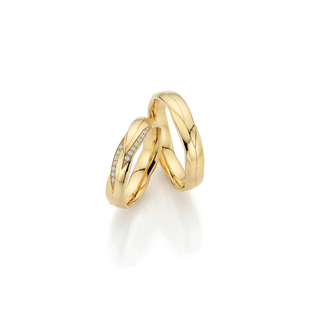 Fischer Trauringe Gold Design Segen