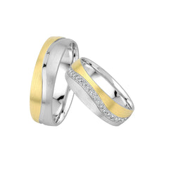Central Trauringe Classics - Weissgold & Gelbgold Eheringe F406
